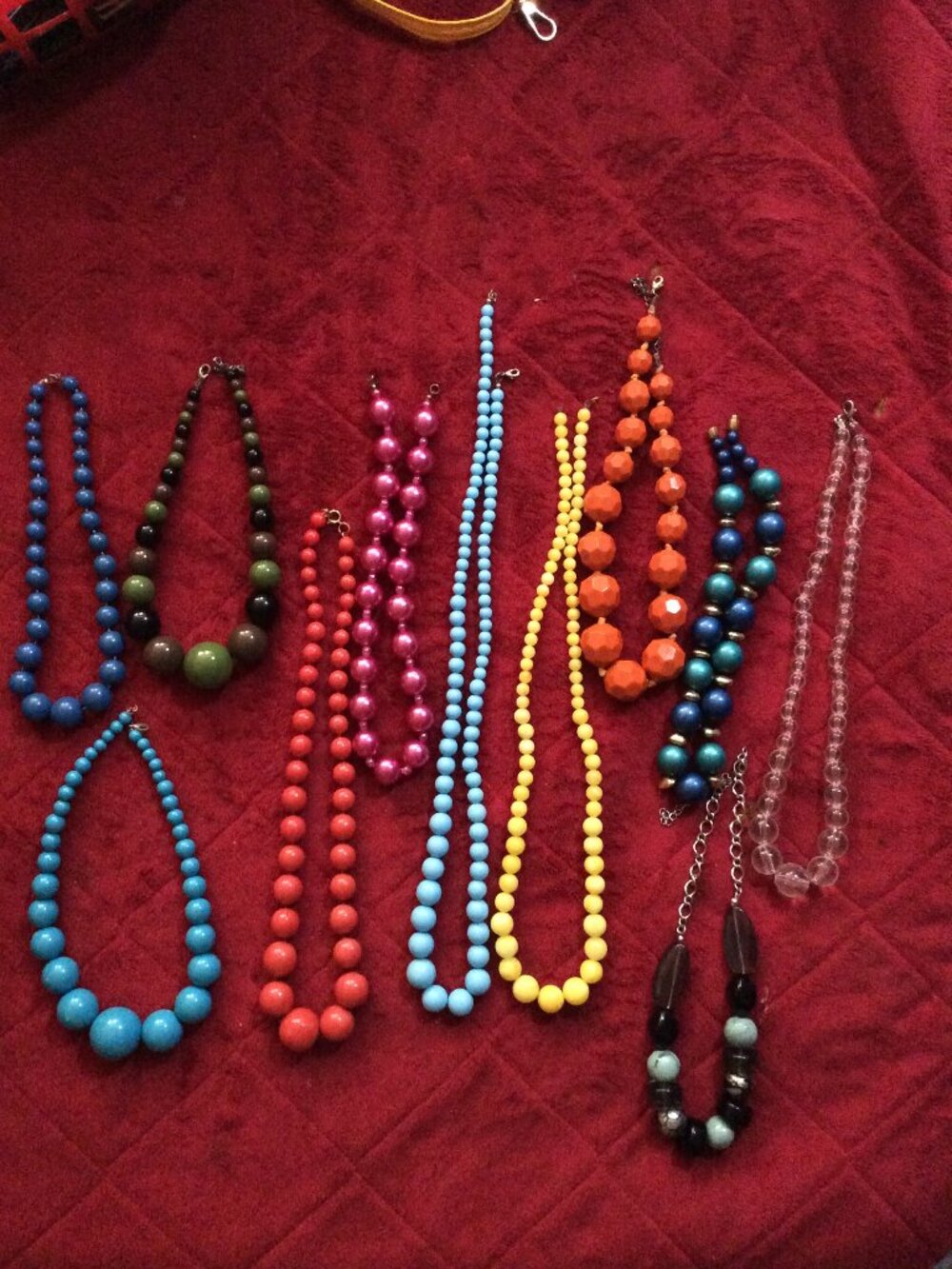 Lot of 11 Vintage Beaded Necklaces